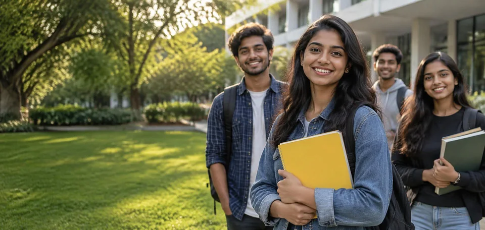 Students on a university campus supported by Pro Learn Education